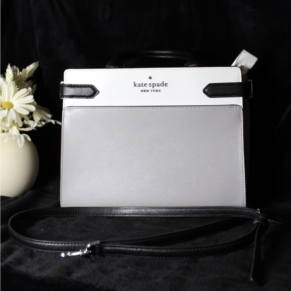 EUC Kate Spade Gray and Black Satchel Bag - Picture 10 of 15